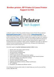 Brother printer, HP Printer & Canon Printer Support in USA - Copy