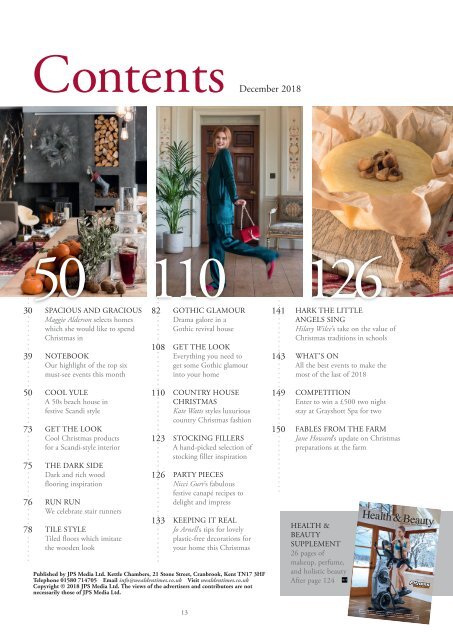 Wealden Times | WT202 | December 2018 | Health & Beauty supplement inside