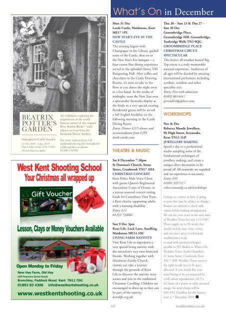 Wealden Times | WT202 | December 2018 | Health & Beauty supplement inside