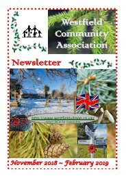 WCA NEWSLETTER No 166 November 2018 w