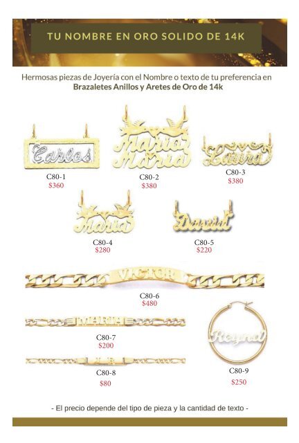 ORO 14K  CATALOGO VOL.26