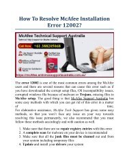How to resolve the McAfee installation error 12002
