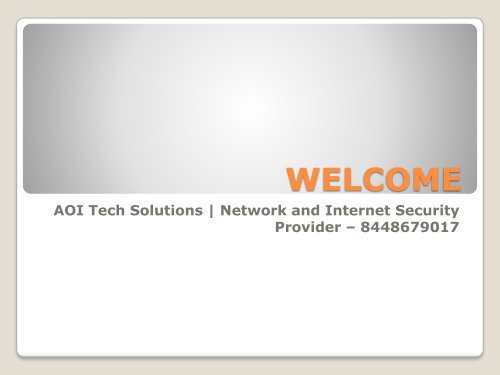 Best Internet Security Provider | AOI Tech Solutions | 8448679017