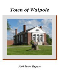 Hazardous Moving Violations 2009 - Town of Walpole,MA