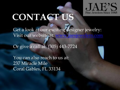 Diamond Jewelry Miami | Miami Jewelry