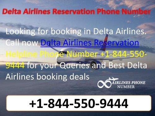 Book Flight Ticket with Delta Airlines Phone Number +1-844-550-9444