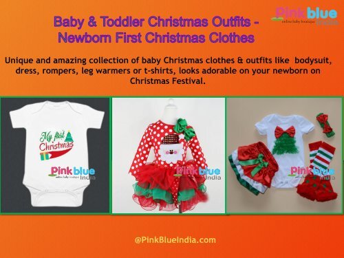 Baby Christmas Clothes & Outfits - Kids Christmas Party Dresses 0 Month To 3 Years