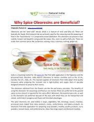 Why Spice Oleoresins are Beneficial