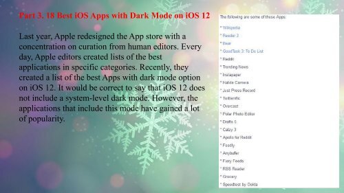 iOS 12 Dark Mode Everything You Want to Know