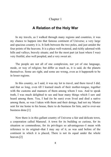 The Holy War – John Bunyan