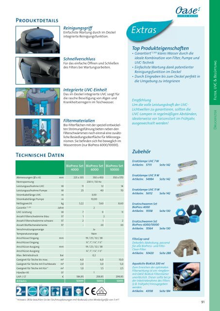 Oase Katalog 2018