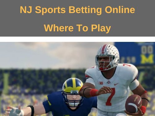 NJ Sports Betting Online Where To Play