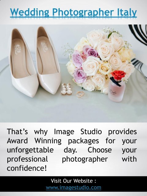 Destination Wedding Photographer Italy