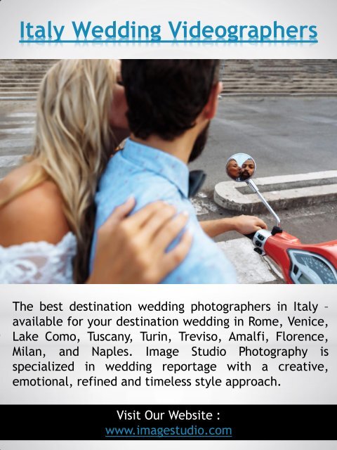 Destination Wedding Photographer Italy