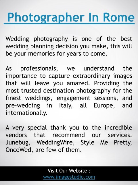 Destination Wedding Photographer Italy