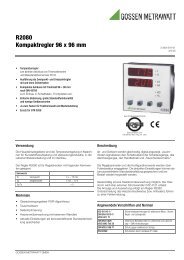 R2080 Kompaktregler 96 x 96 mm - Gossen-Metrawatt