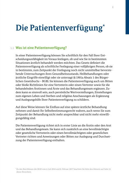 Patientenverfuegung