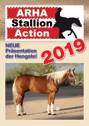 ARHA Stallion Aktion 2019 Katalog
