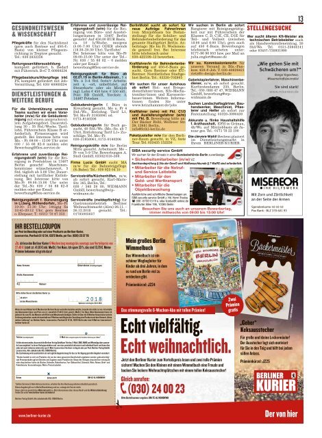 Berliner Kurier 25.11.2018