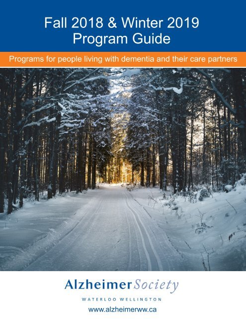 Fall 2018 and Winter 2019 Program Guide