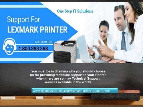 Lexmark Printer Support 1-800-383-368 Phone Number Australia-For 24*7 Tech Help