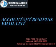 ACCOOUNTANT BUSINESS EMAIL LIST(PPT)