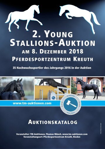 2. YOUNG STALLIONS Auktion am 8. Dezember 2018 in Kreuth