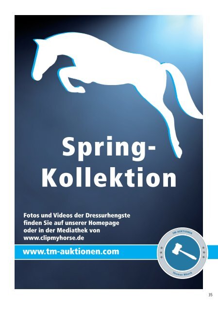 2. YOUNG STALLIONS Auktion am 8. Dezember 2018 in Kreuth