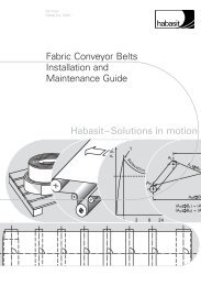 Fabric Conveyor Belts Installation and Maintenance Guide Habasit ...