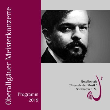 Oberallgäuer Meisterkonzerte Programm 2019