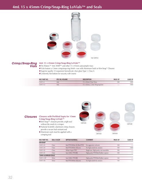 National Scientific 2008-9 Catalogue