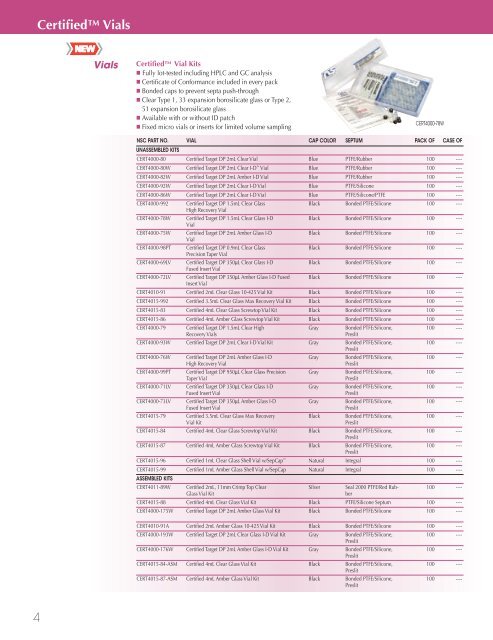 National Scientific 2008-9 Catalogue