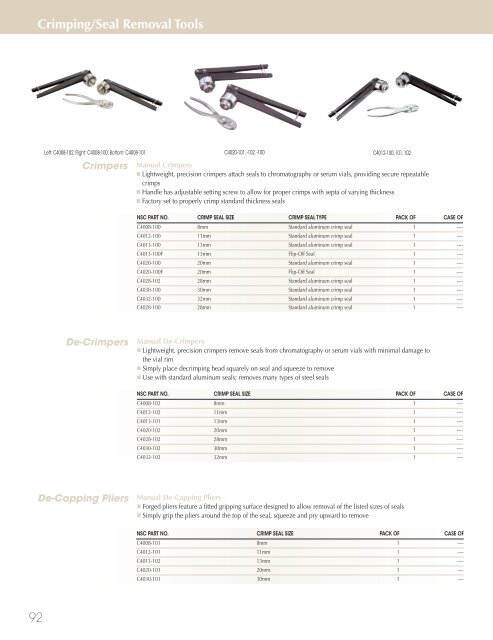 National Scientific 2008-9 Catalogue