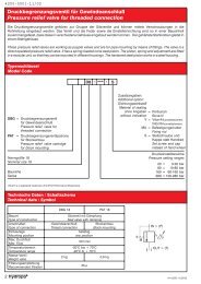 Pressure relief valve for threaded connection