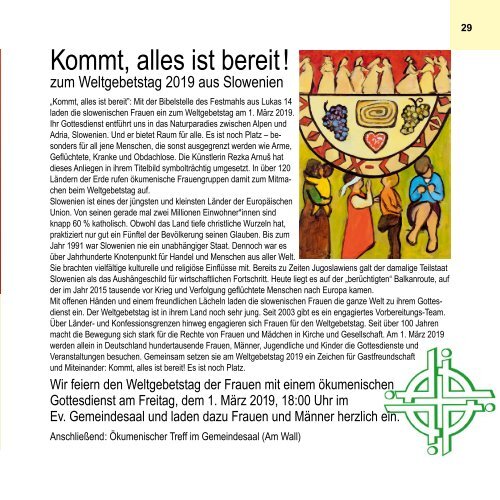 Wallstr. News Marienstiftsgemeinde Lich 1,2019