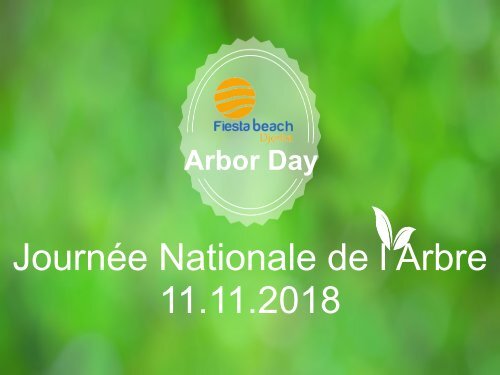 activité 11 11 2018 arbor day