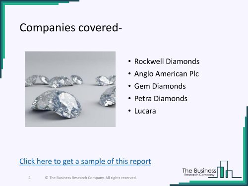 Diamond Gloval Market Report