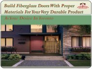 Build Fiberglass Doors With Proper Materials For Your Very Durable Product As Your Desire In Toronto-converted