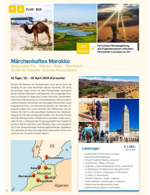 Pernsteiner Reisen - Reisekatalog 2019