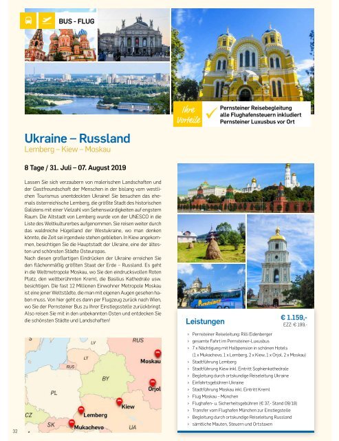 Pernsteiner Reisen - Reisekatalog 2019