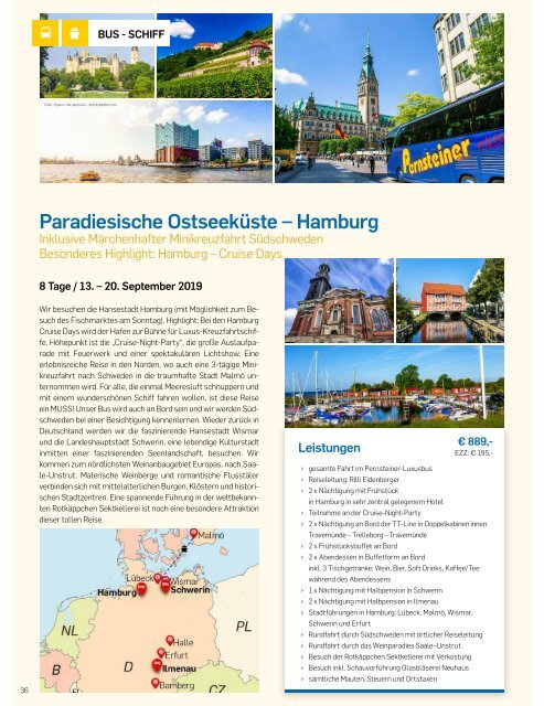 Pernsteiner Reisen - Reisekatalog 2019