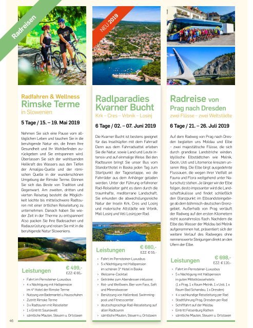 Pernsteiner Reisen - Reisekatalog 2019