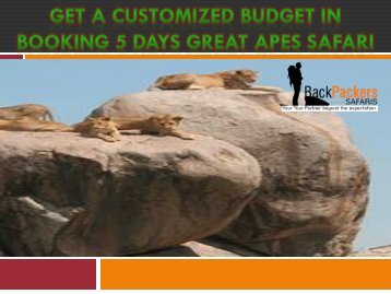 Get a customized Budget in Booking 5 Days Great Apes Safari-converted