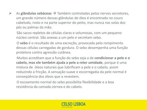 aula 1 Entender a aplicabilidade da Tricologia. Identificar as camas principais da pele e suas diferenças(2)