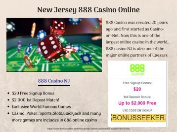 New Jersey 888 Casino Online