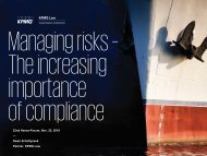 Swen Scholtyssek / »The increasing importance of compliance« / HANSA-Forum 2018