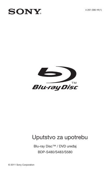 Sony BDP-S580 - BDP-S580 Istruzioni per l'uso Serbo