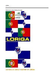 Historia da vila de Loriga - History of the town of Loriga - LORIGA