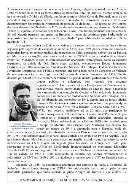 NUMERO 24 - O MOVIMENTO ANARQUISTA NO NORTE DA ÁFRICA (1877-1951)