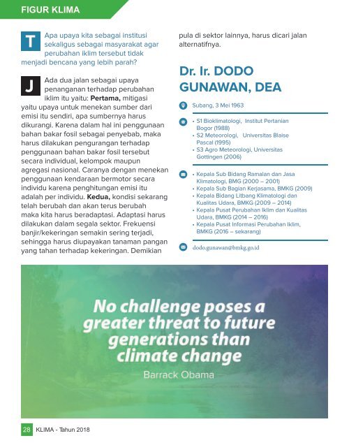 Majalah Klima Edisi I 2018